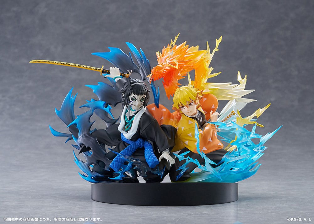 Demon Slayer: Kimetsu no Yaiba Estatua PVC Zenitsu Agatsuma & Kaigaku 15 cm  