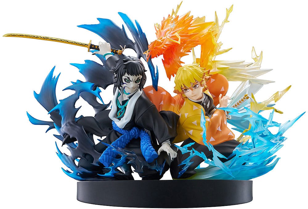 Demon Slayer: Kimetsu no Yaiba Estatua PVC Zenitsu Agatsuma & Kaigaku 15 cm  