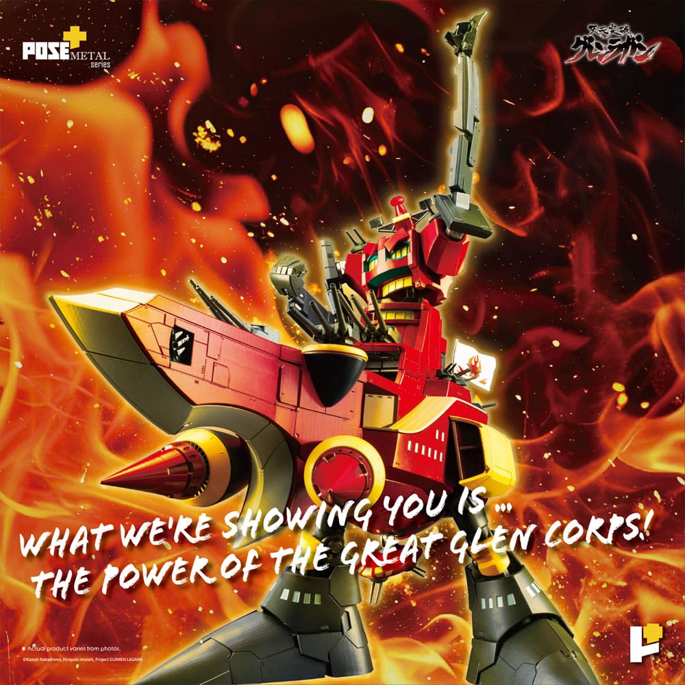 Tengen Toppa Gurren Lagann Estatua POSE+METAL series Dai-Gurren 33 cm   