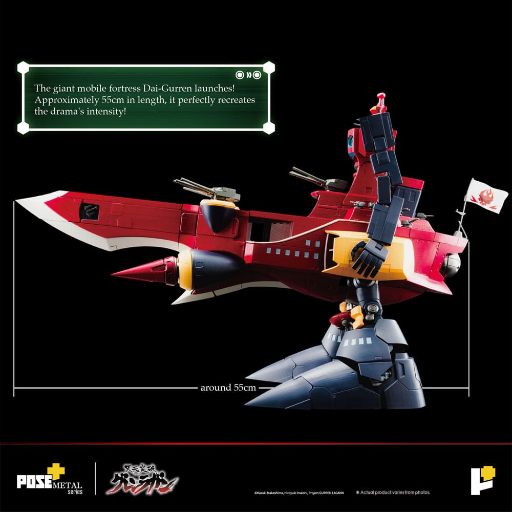 Tengen Toppa Gurren Lagann Estatua POSE+METAL series Dai-Gurren 33 cm   