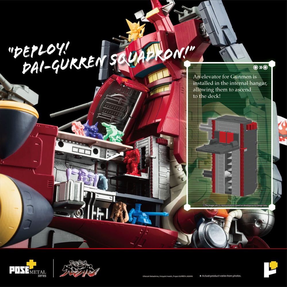 Tengen Toppa Gurren Lagann Estatua POSE+METAL series Dai-Gurren 33 cm   