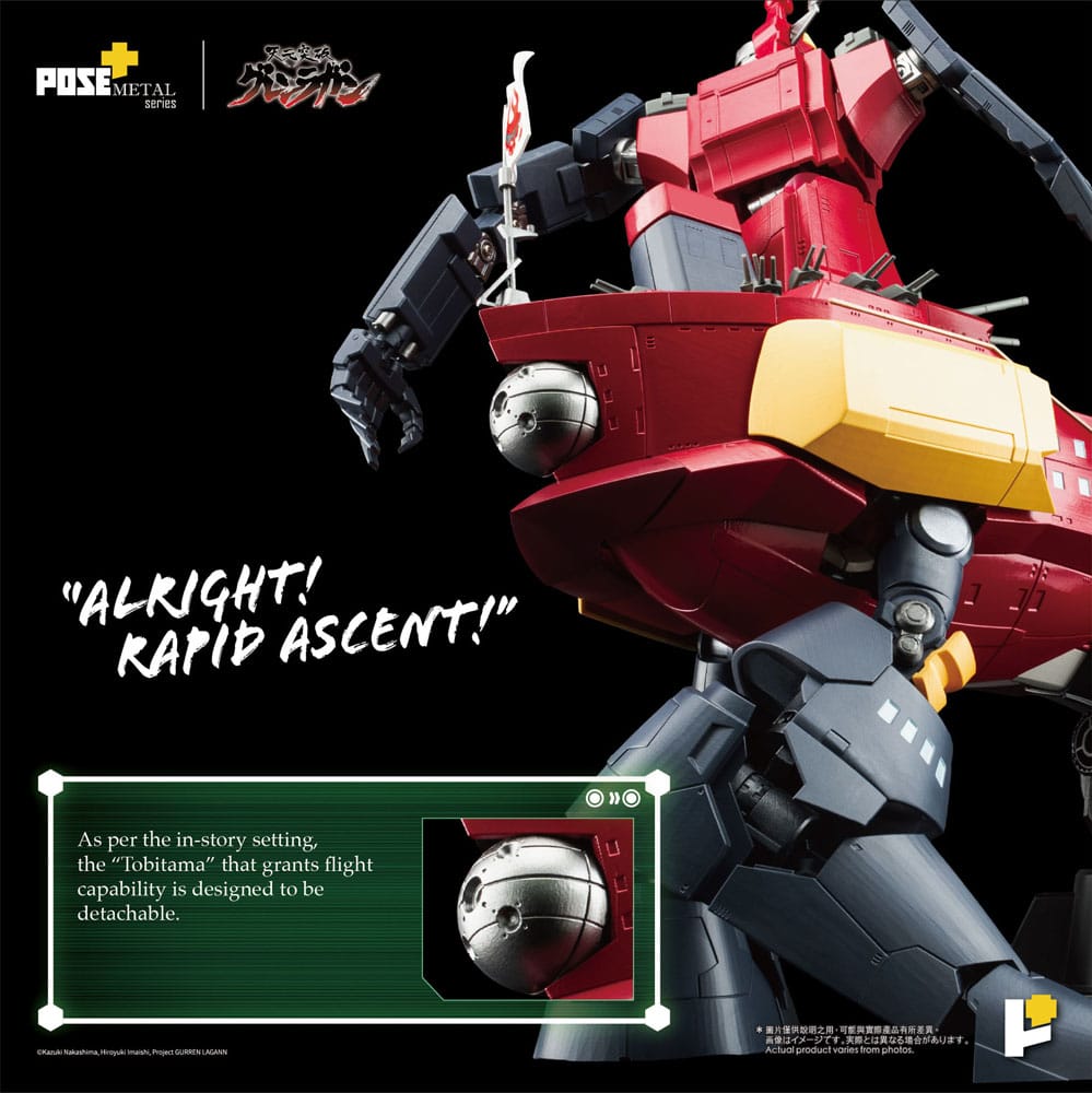 Tengen Toppa Gurren Lagann Estatua POSE+METAL series Dai-Gurren 33 cm   