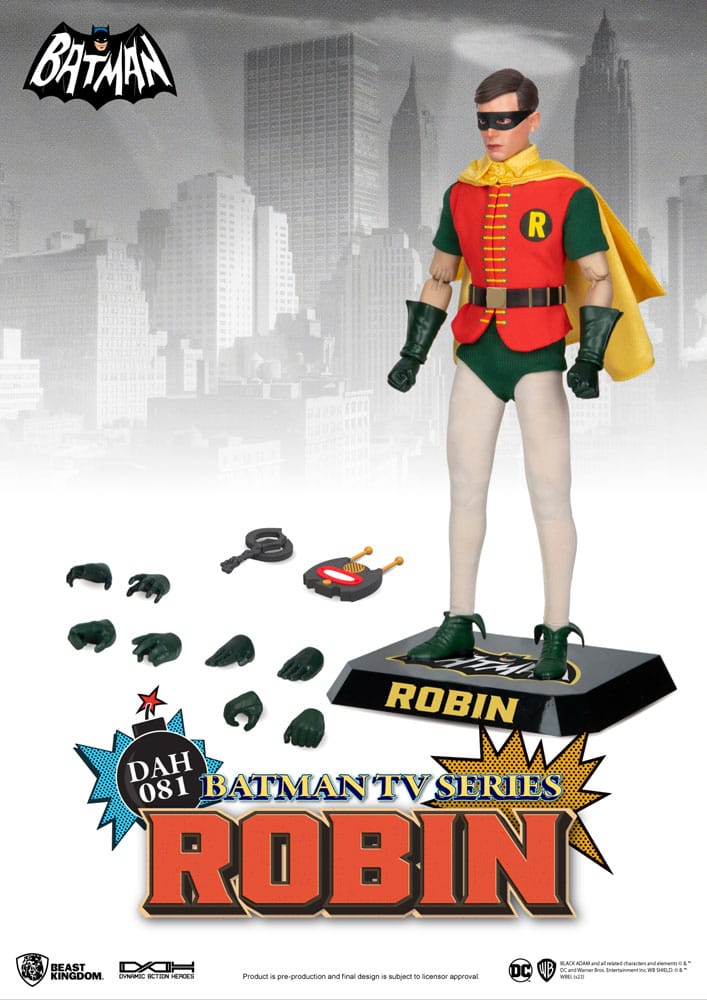 DC Comics Figura Dynamic 8ction Heroes 1/9 Batman TV Series Robin 24 cm