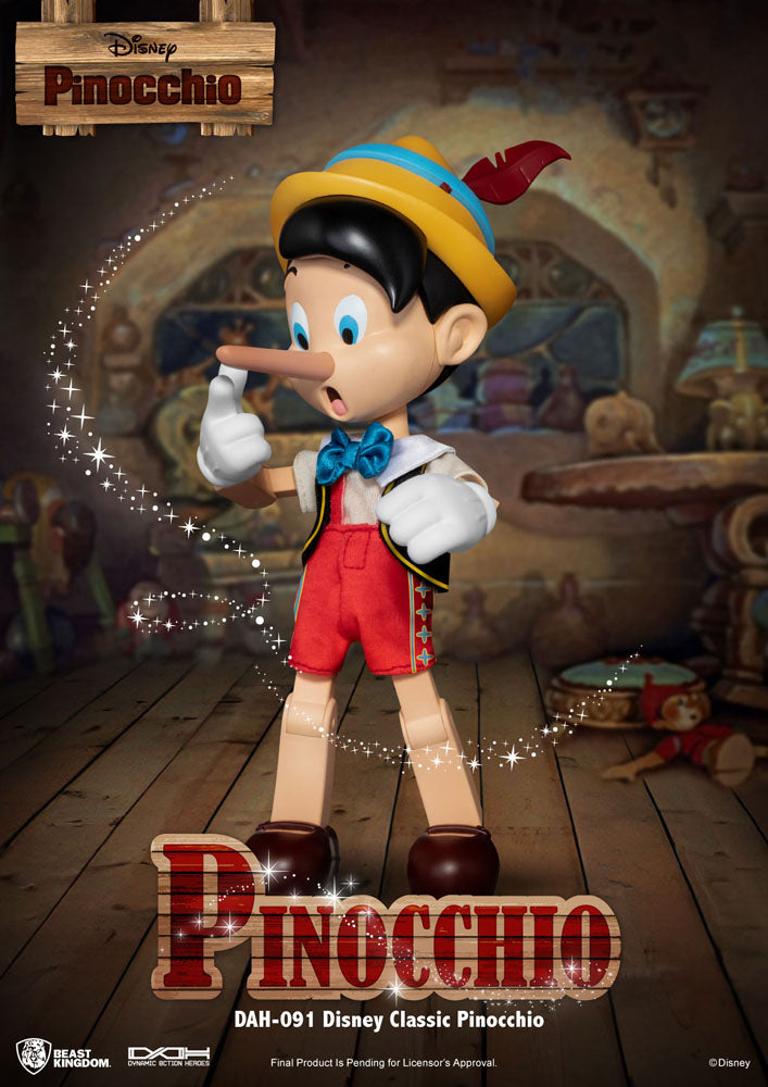 Disney Classic Figura Dynamic 8ction Heroes 1/9 Pinocchio 18 cm