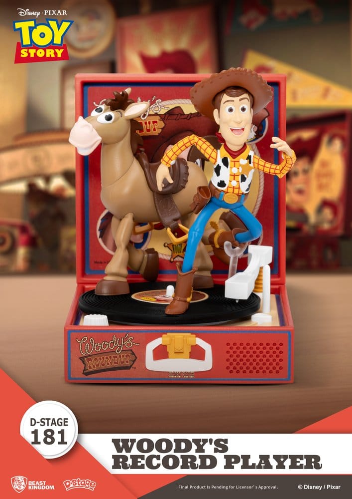 Toy Story Record Player Series Figura de PVC Woody's Record Player 13 cm
