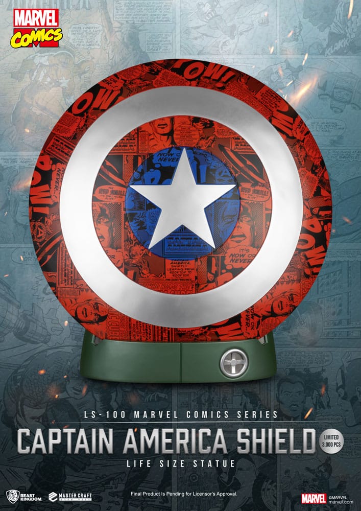 Marvel Comics PVC Captain America Escudo Life Size Statue 64 cm