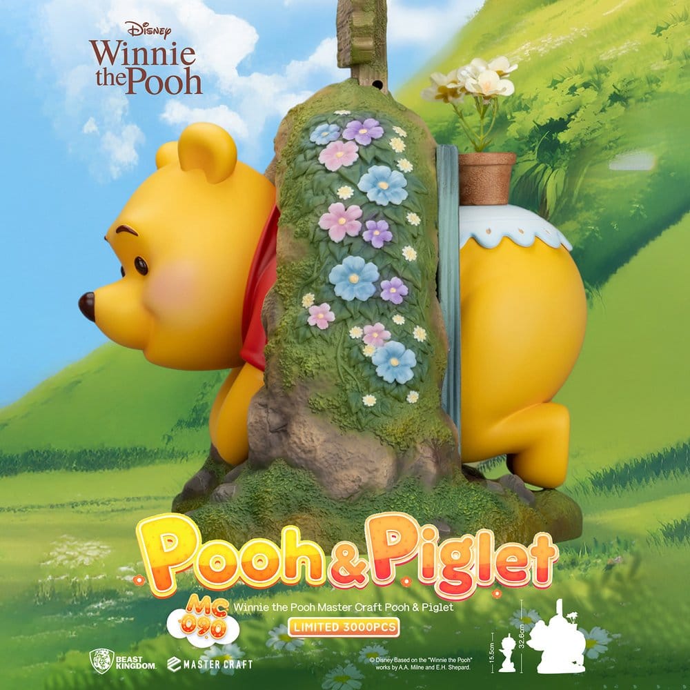 Disney Estatua Master Craft Pooh & Piglet 33 cm