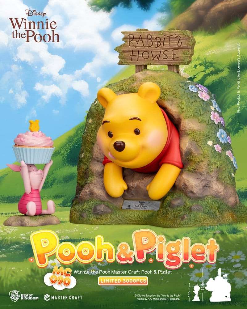 Disney Estatua Master Craft Pooh & Piglet 33 cm