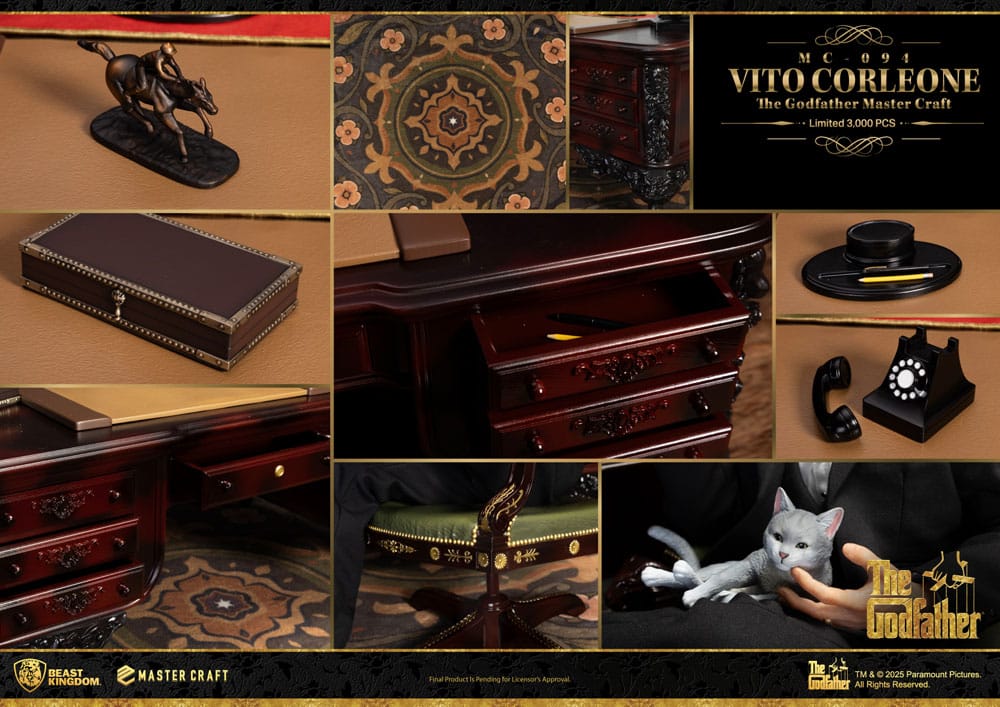 Le Parrain Estatua Master Craft Vito Corleone 31 cm