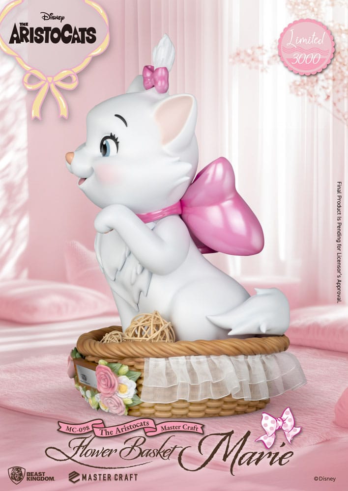 Los Aristogatos Estatua Master Craft Flower Basket Marie 32 cm