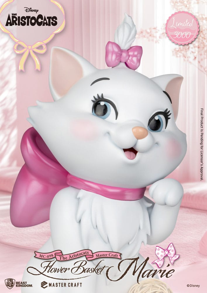 Los Aristogatos Estatua Master Craft Flower Basket Marie 32 cm