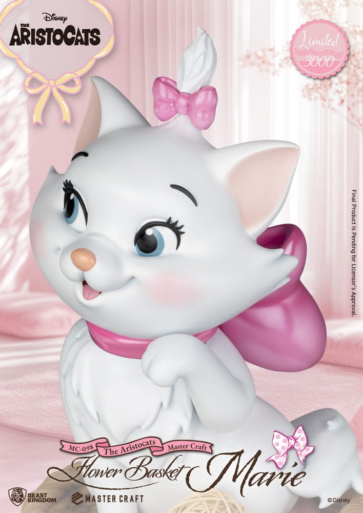 Los Aristogatos Estatua Master Craft Flower Basket Marie 32 cm