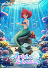 La Sirenita Estatua Master Craft Ariel & Sebastián 42 cm