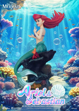 La Sirenita Estatua Master Craft Ariel & Sebastián 42 cm