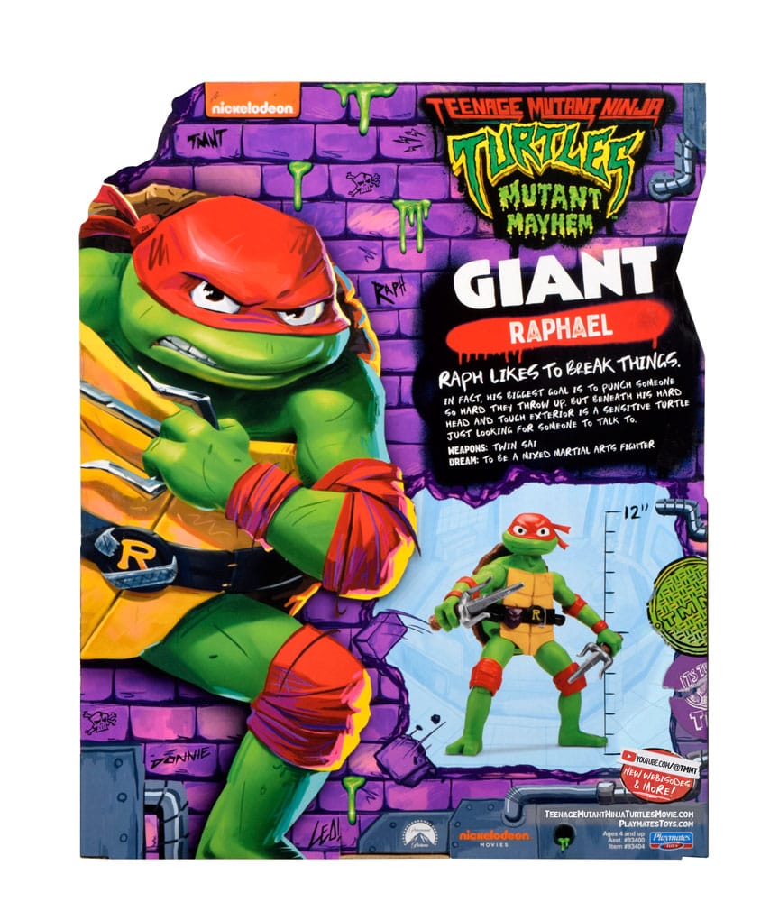 Ninja Turtles: Caos Mutante Figura Giant Raphael 30 cm 
