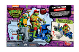 Ninja Turtles: Caos Mutante Figura Raphael & Scooter y sidecar 11 cm 