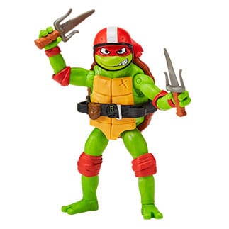 Ninja Turtles: Caos Mutante Figura Raphael & Scooter y sidecar 11 cm 