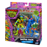 Las Tortugas Ninja Figuras Leonardo vs. Super Fly 11 cm 