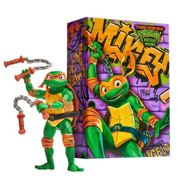 Ninja Turtles: Caos Mutante Figura Comic Con Michelangelo 18 cm 