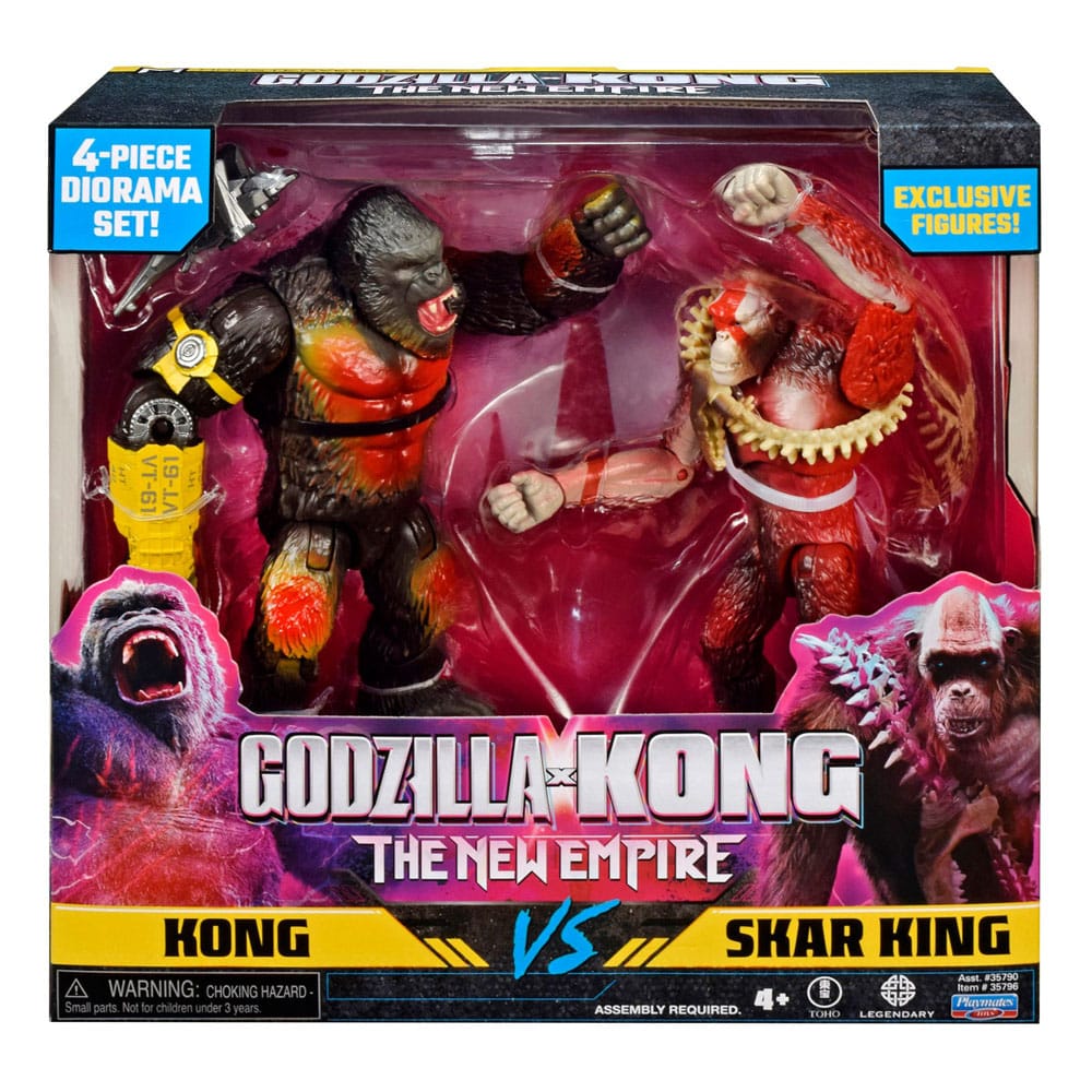 Godzilla x Kong: El Nuevo Imperio Diorama 2-Pack Kong vs Skar 15 cm