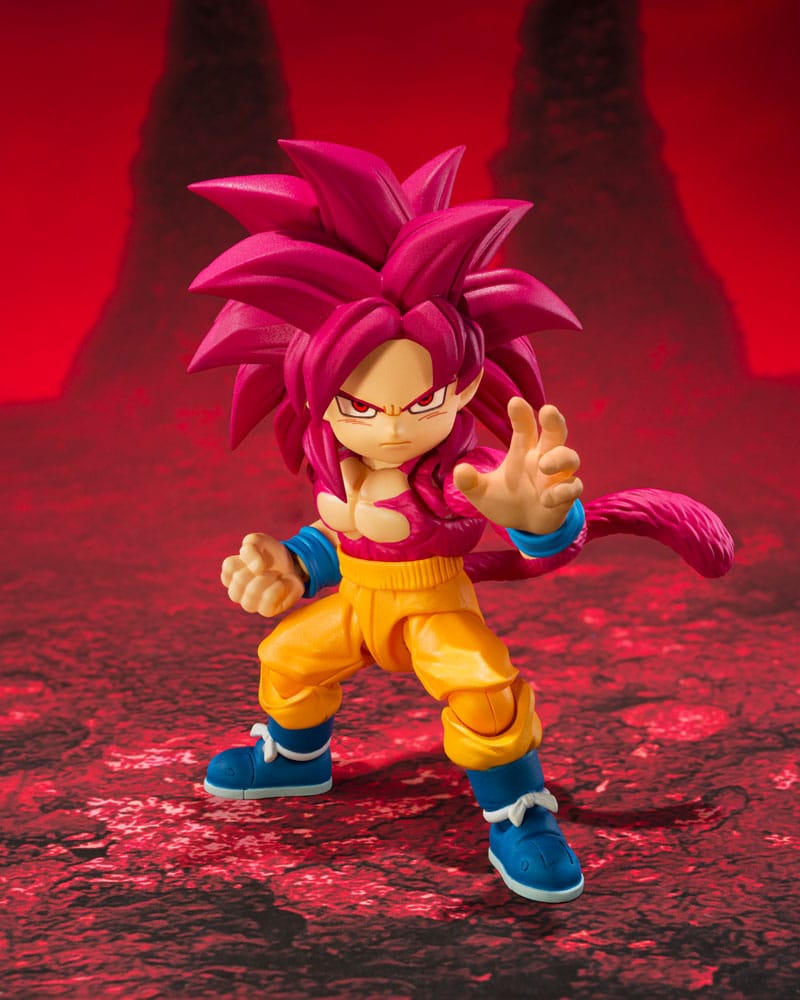 Dragon Ball Daima Figura S.H.Figuarts Super Saiyan Level 4 Son Goku (mini) 8 cm