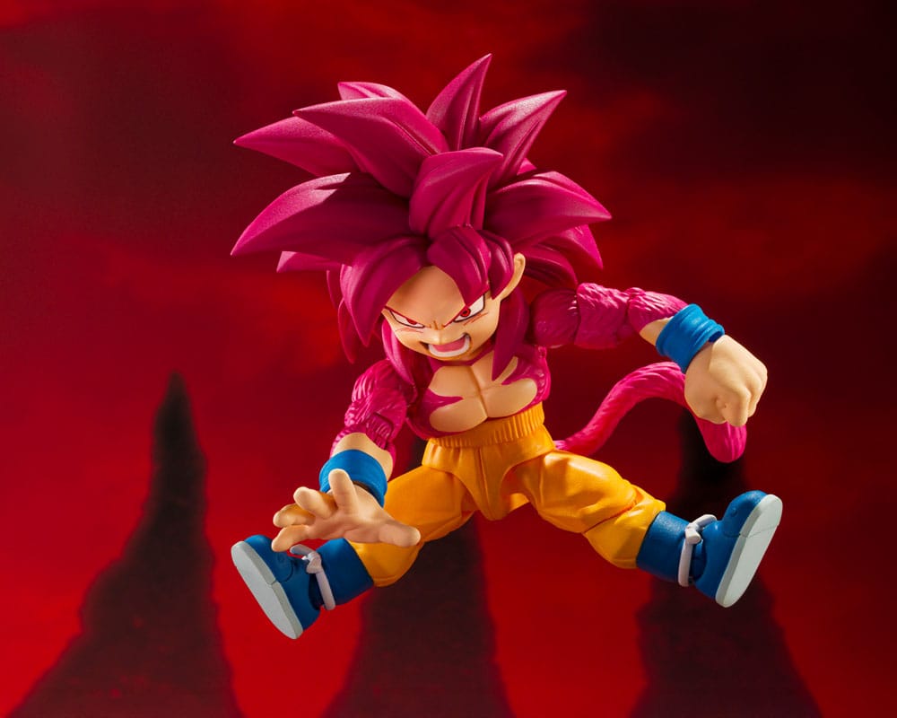 Dragon Ball Daima Figura S.H.Figuarts Super Saiyan Level 4 Son Goku (mini) 8 cm