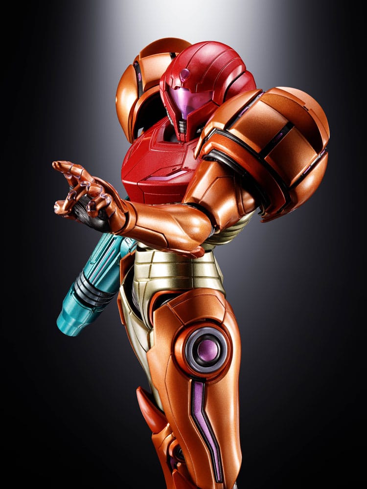 Metroid Prime 4: Beyond Figura Diecast Chogokin Samus Aran LED 21 cm 