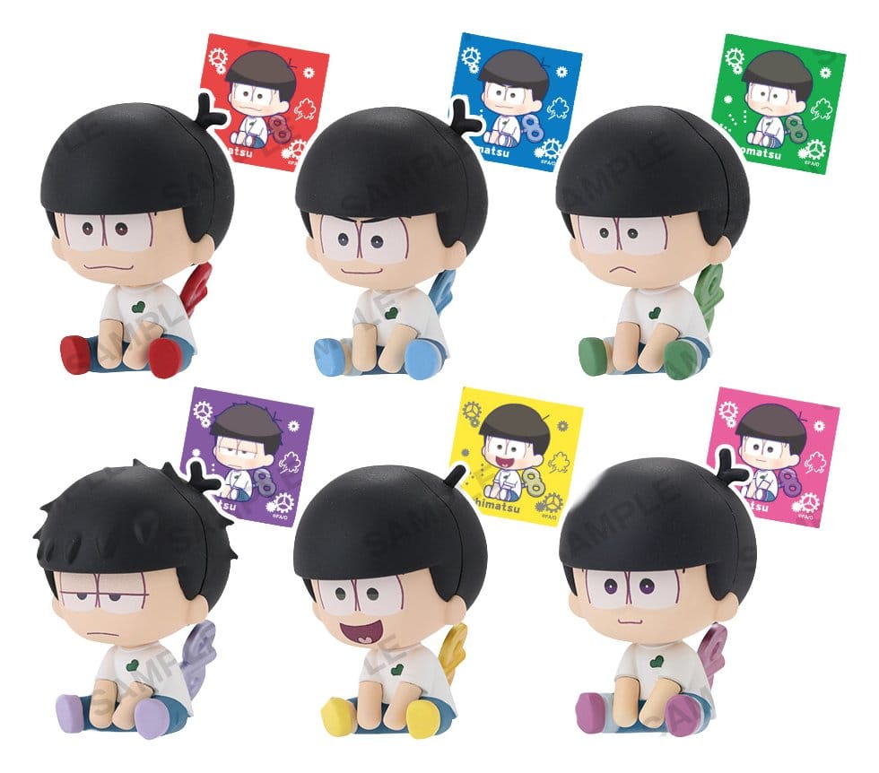 8Osomatsu-san pack de 8 Cajas Sorpresas figuras PVC Petatto Clockwork Box Ver. 5 cm