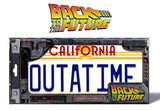 Back To The Future Replica 1/1 ´Outatime´ DeLorean Matrícula 