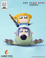Pop Team Epic Pack de 2 Figuras Vinyl Chibi Creature POPUKO & PIPIMI: Skeleton Competition Ver.