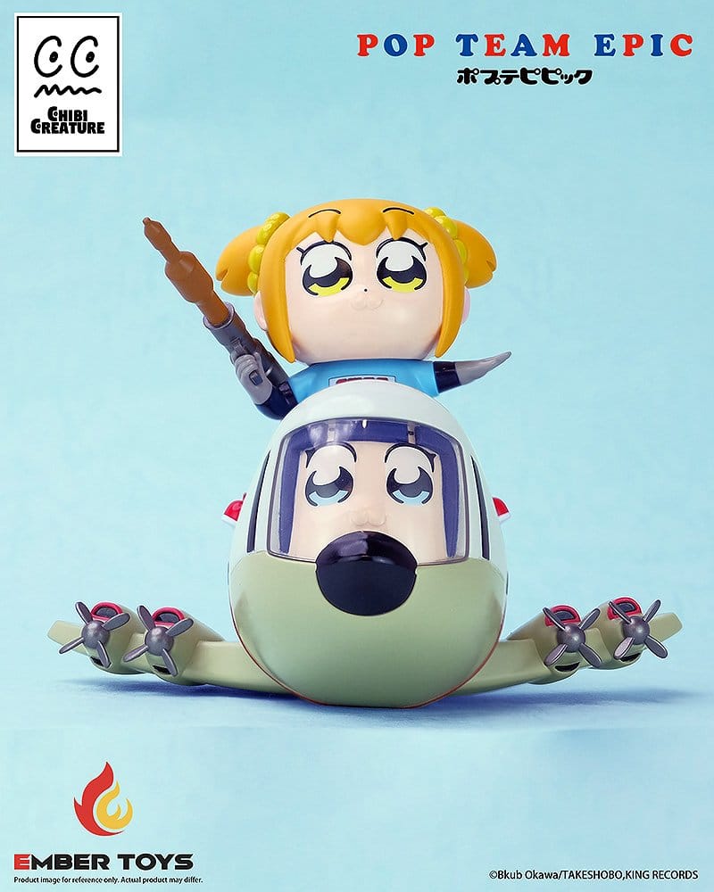 Pop Team Epic Pack de 2 Figuras Vinyl Chibi Creature POPUKO & PIPIMI: Skeleton Competition Ver.