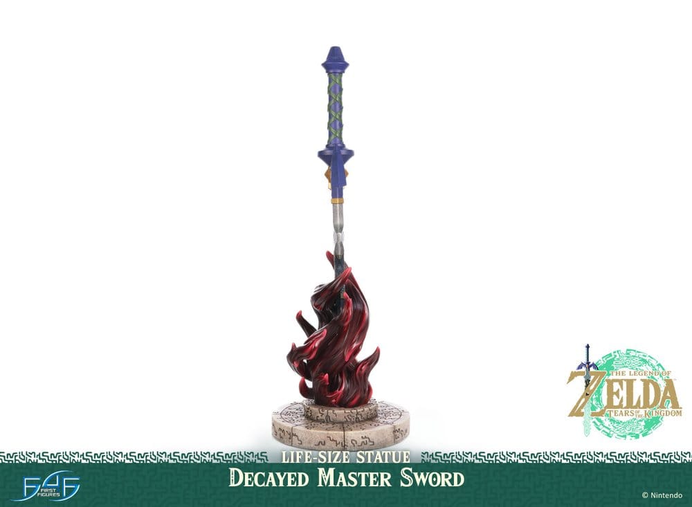 The Legend of Zelda: Tears of the Kingdom Estatua tamaño natural 1/1 Decayed Master Sword 71 cm