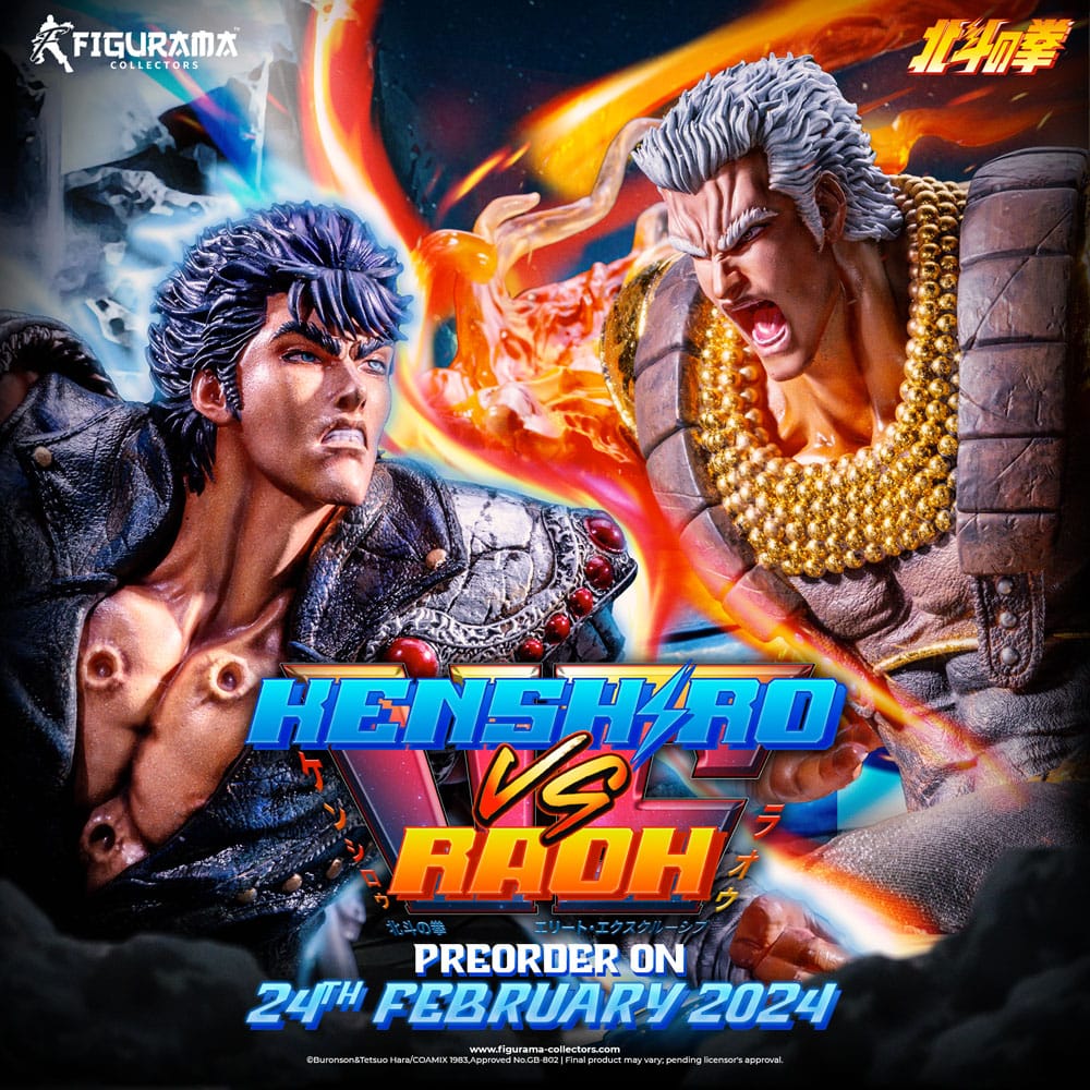 Fist of the North Star Estatua Elite Exclusive 1/6 Kenshiro vs Raoh 59 cm