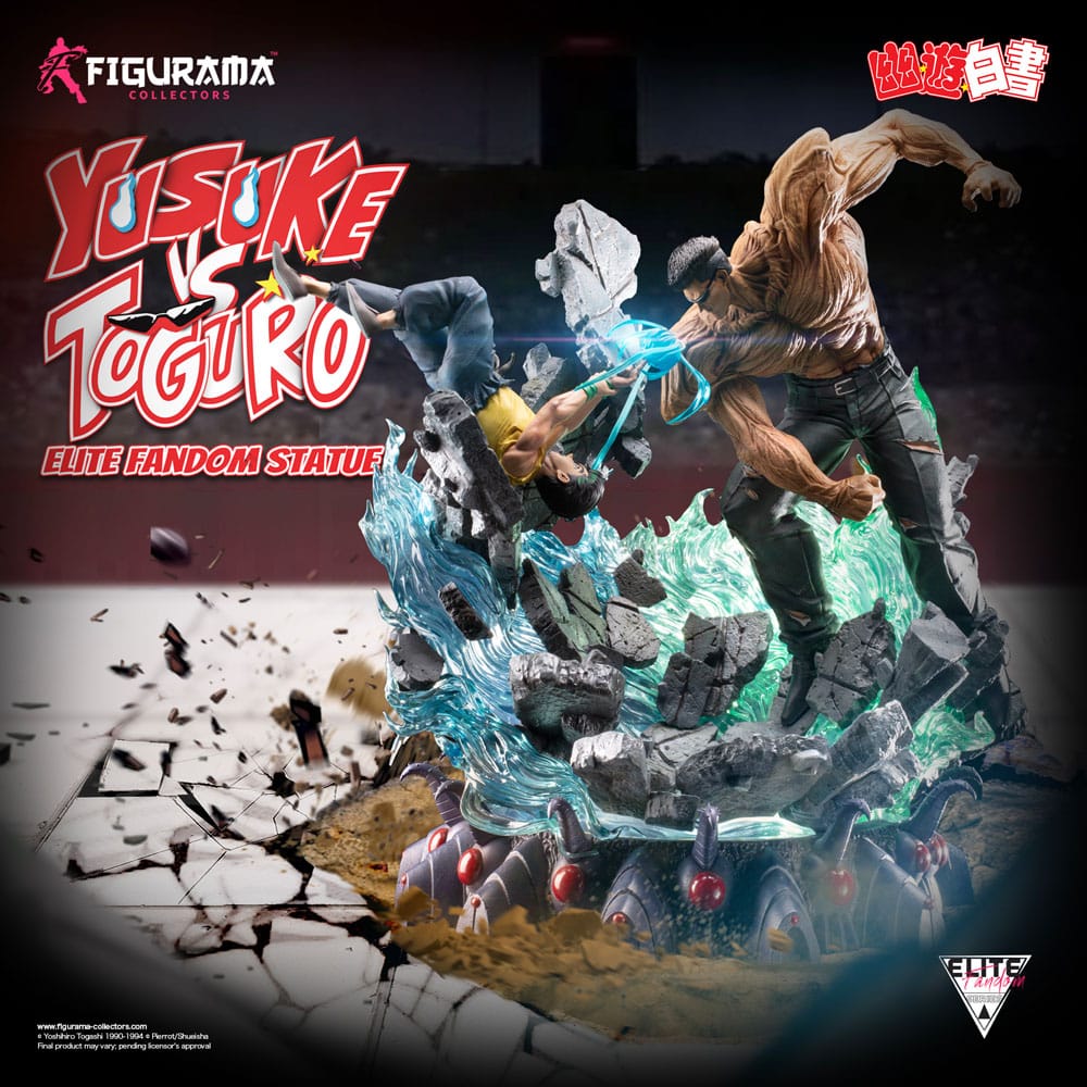 Yu Yu Hakusho Estatua Elite Exclusive 1/6 Yusuke vs Toguro 59 cm