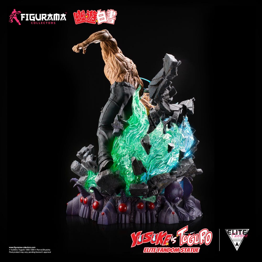 Yu Yu Hakusho Estatua Elite Exclusive 1/6 Yusuke vs Toguro 59 cm