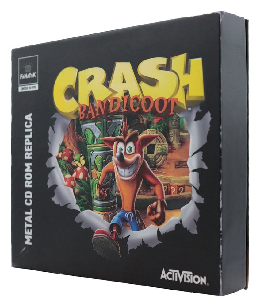 Crash Bandicoot Réplica Metal CD-ROM Collectible Limited Edition 11 cm