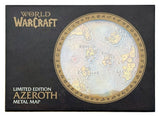 World of Warcraft Réplica Metal Map of Azeroth Limited Edition 12 x 18 cm