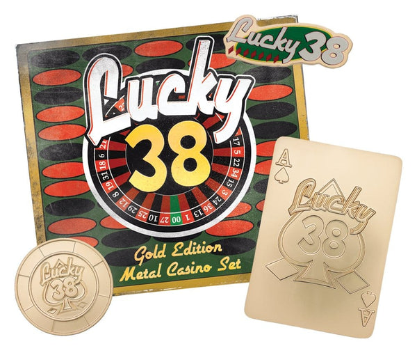 Fallout: New Vegas Réplica Lucky 38 Imitation Gold Casino Set Limited Edition