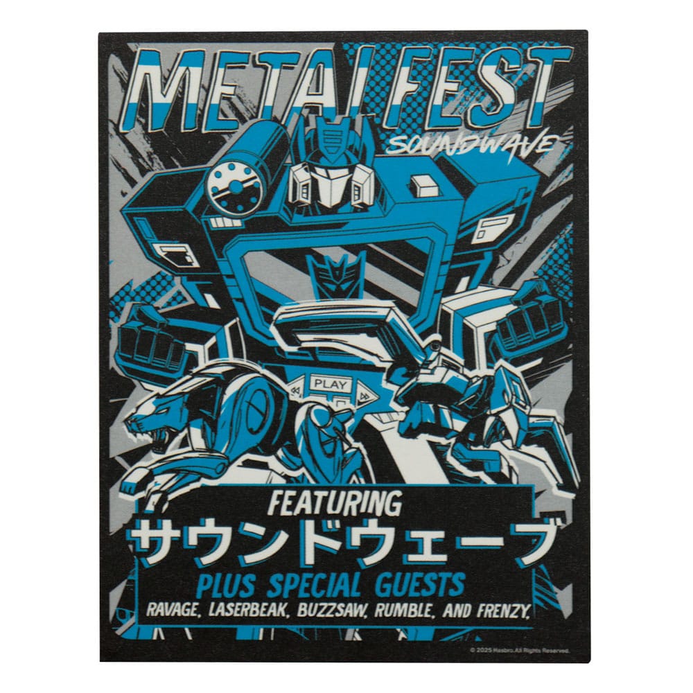 Transformers Réplica Soundwave Cassette Limited Edition 