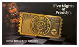 Five Nights at Freddy’s Réplica Pizzaplex Opening Night Ticket Limited Edition 16 x 8 cm