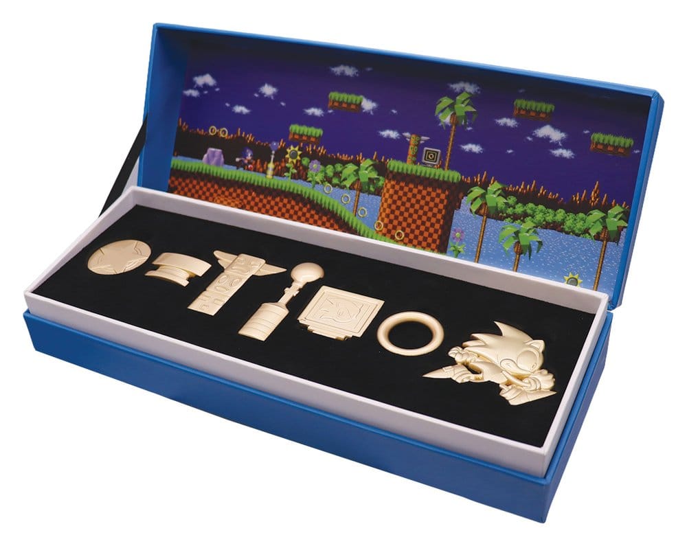 Sonic the Hedgehog Réplica Commemorative Icons Set Limited Edition 10 x 28 x 4 cm