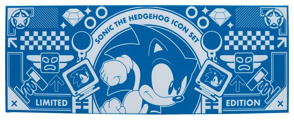 Sonic the Hedgehog Réplica Commemorative Icons Set Limited Edition 10 x 28 x 4 cm