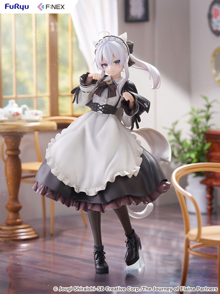 Wandering Witch: The Journey of Elaina F:NEX estatua PVC 1/7 Elaina Maid costume with cat ears Ver. 24 cm  