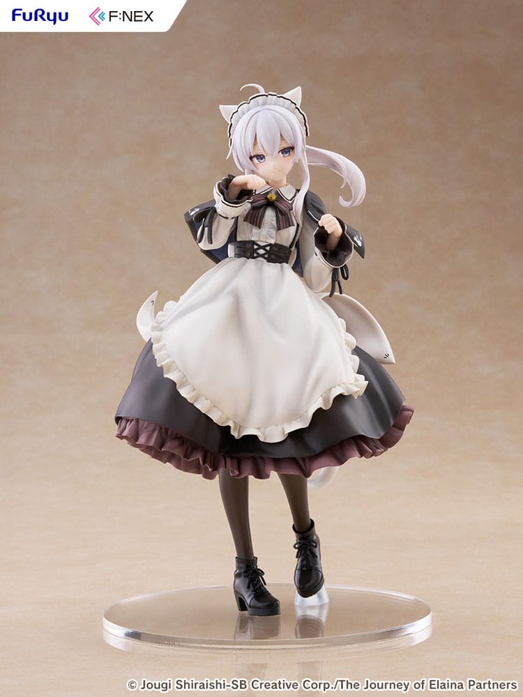 Wandering Witch: The Journey of Elaina F:NEX estatua PVC 1/7 Elaina Maid costume with cat ears Ver. 24 cm  