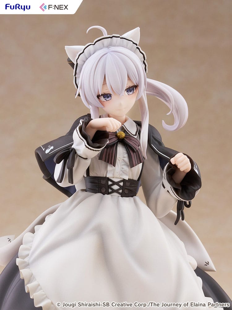 Wandering Witch: The Journey of Elaina F:NEX estatua PVC 1/7 Elaina Maid costume with cat ears Ver. 24 cm  