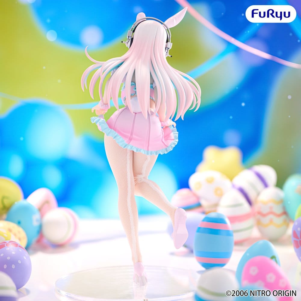 Super Sonico Figura PVC BiCute Bunnies Pastel Easter Ver. 29 cm