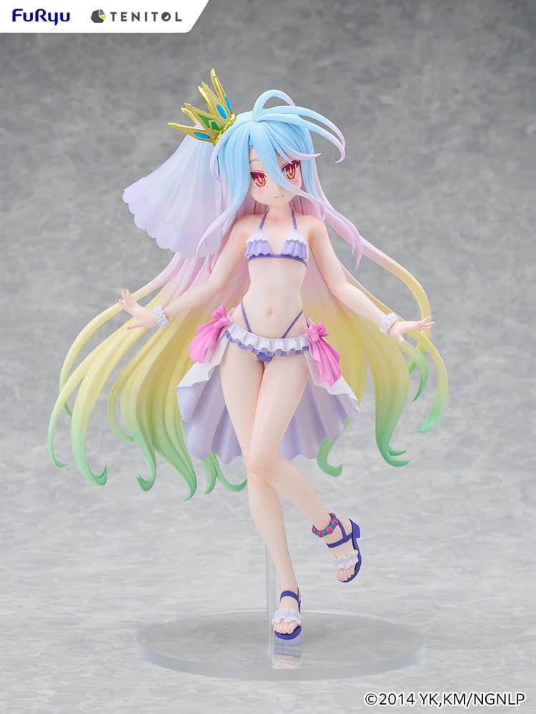 No Game No Life Figura PVC Tenitol Tall Shiro swimwear dress Ver. 29 cm