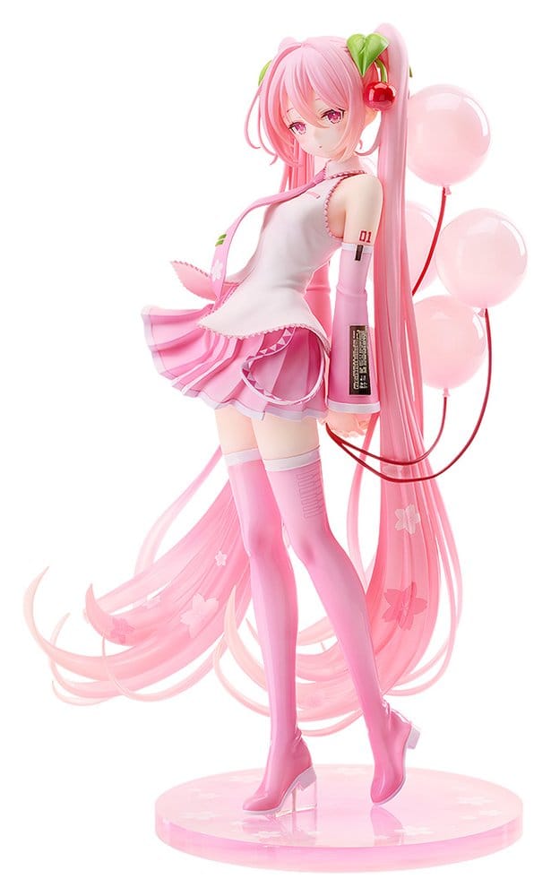 Character Vocal Series 01: Hatsune Miku G.S. Collection [SC] Figura PVC 1/7 Sakura Miku: GSC Illustration Contest Ver. 26 cm
