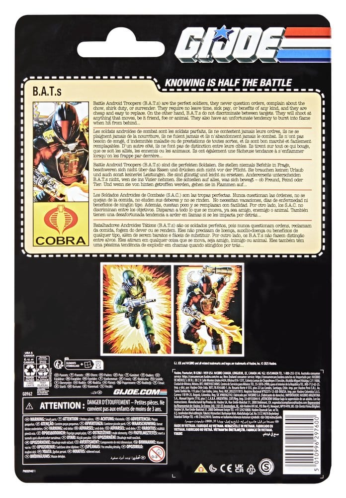 GI Joe Classified Series Retro Figura B.A.T. 15 cm