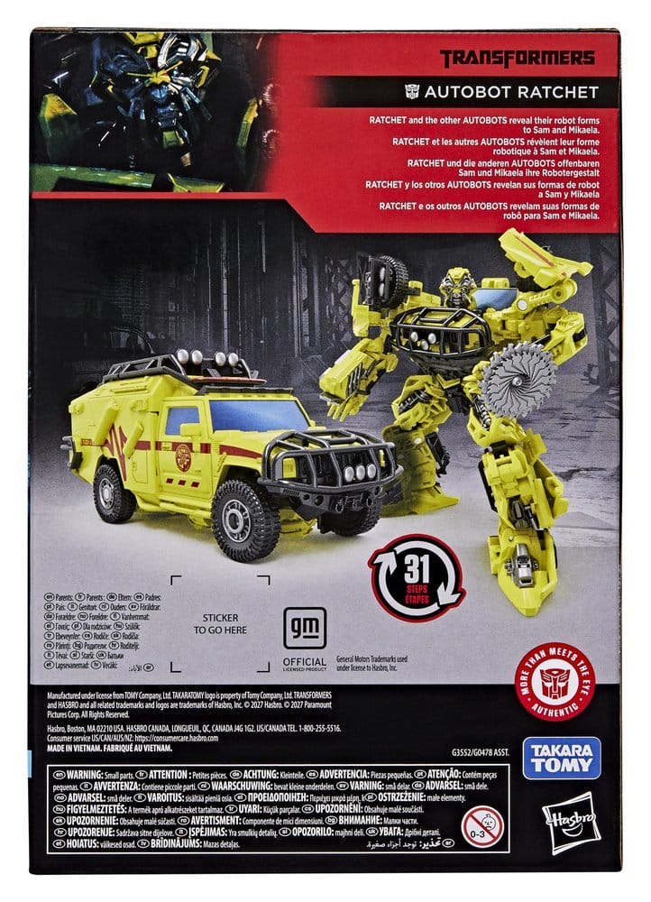 Transformers Studio Series Voyager Class Figura Ratchet 17 cm